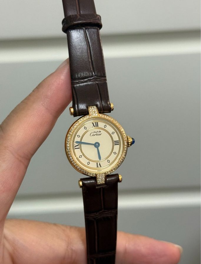 【天啦‼️顏值界的天花板|平價中古表⌚️】卡地亞must中古復古銀包金奢華女士腕表 表徑24mm-4