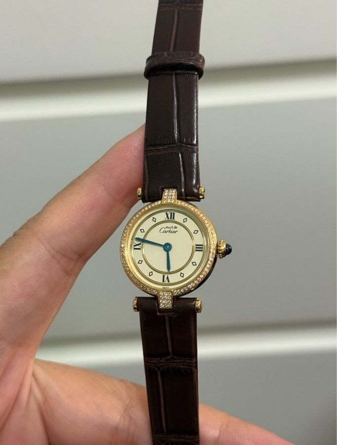 【天啦‼️顏值界的天花板|平價中古表⌚️】卡地亞must中古復古銀包金奢華女士腕表 表徑24mm-5