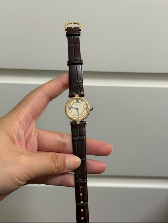 【天啦‼️顏值界的天花板|平價中古表⌚️】卡地亞must中古復古銀包金奢華女士腕表 表徑24mm-8