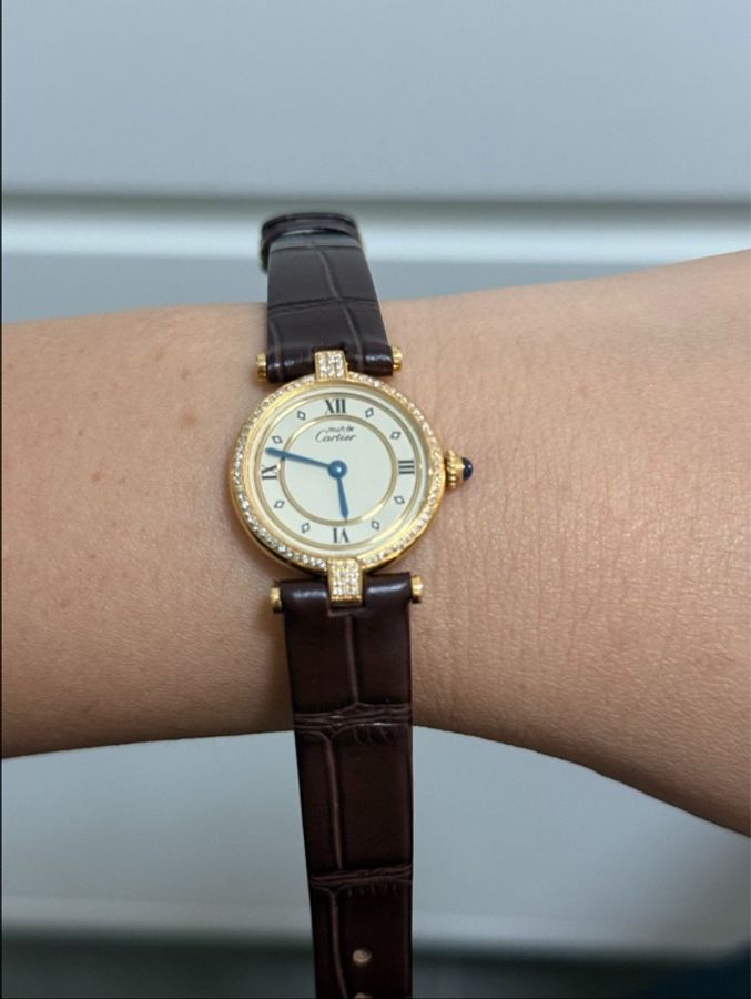 【天啦‼️顏值界的天花板|平價中古表⌚️】卡地亞must中古復古銀包金奢華女士腕表 表徑24mm-9