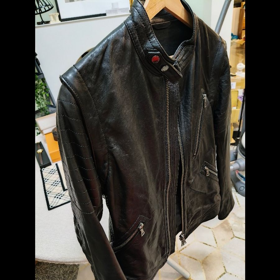 Burberry 騎士皮衣外套-10