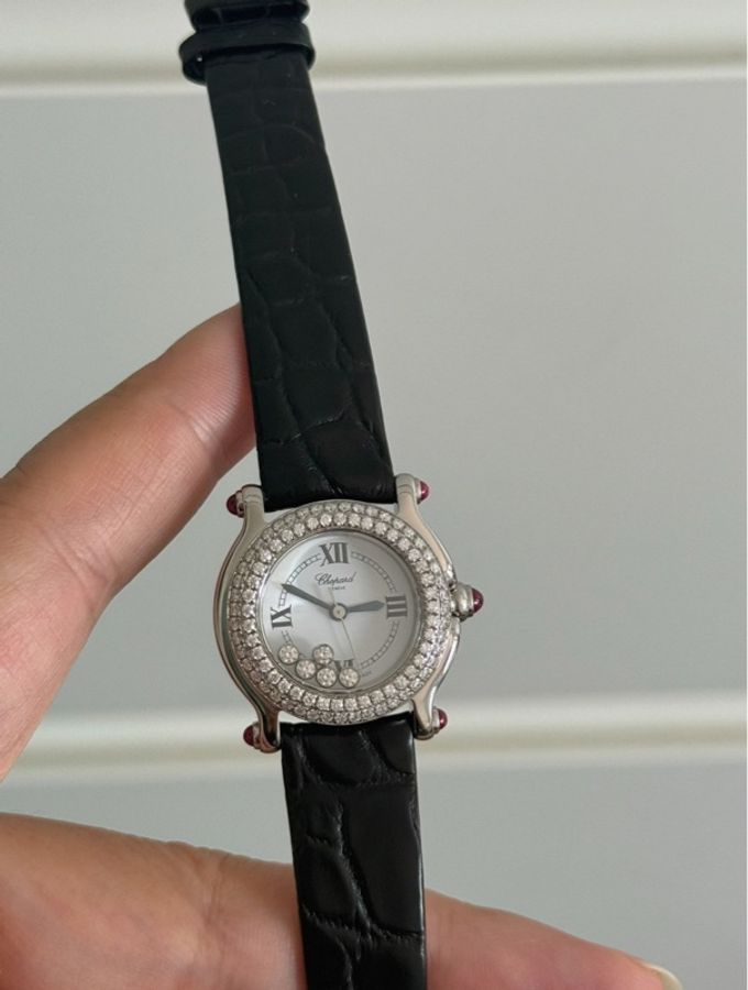 【原價超過20萬台幣‼️低調富貴👍🏻】蕭邦 Chopard HAPPY DIAMONDS系列後鑲鑽女士腕表 26 mm-5