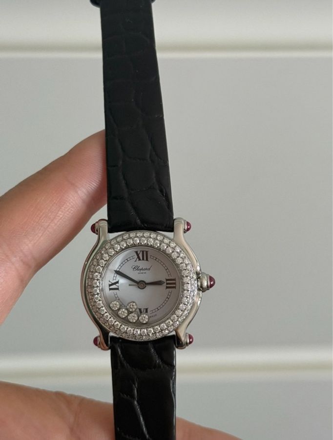 【原價超過20萬台幣‼️低調富貴👍🏻】蕭邦 Chopard HAPPY DIAMONDS系列後鑲鑽女士腕表 26 mm-6