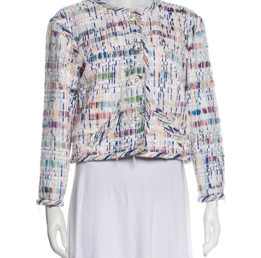 CHANEL 18SS Waterfall Tweed外套 有備用包-2