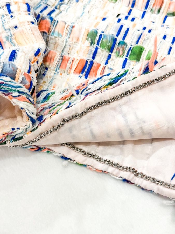 CHANEL 18SS Waterfall Tweed外套 有備用包-5
