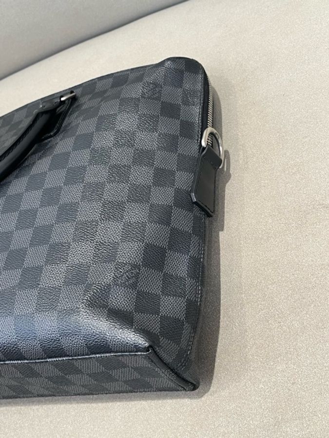 Louis Vuitton 路易威登 黑棋盤格手提公文包-2