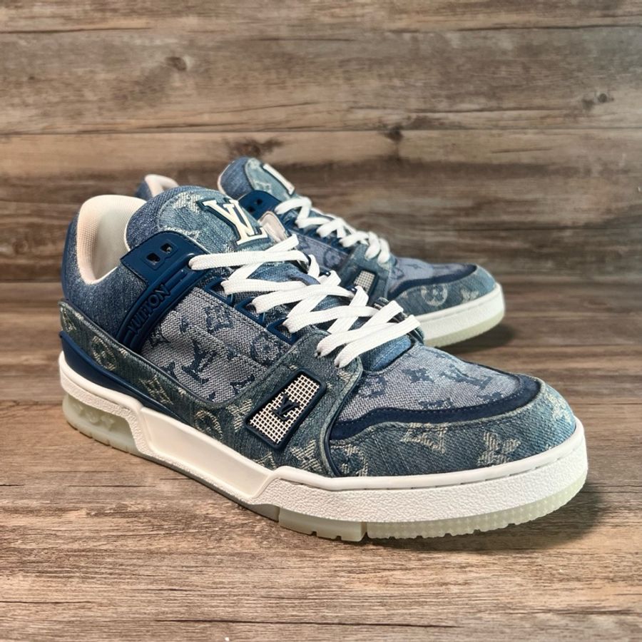 Louis Vuitton路易威登 trainer 牛仔藍 白藍牛仔 41碼-1