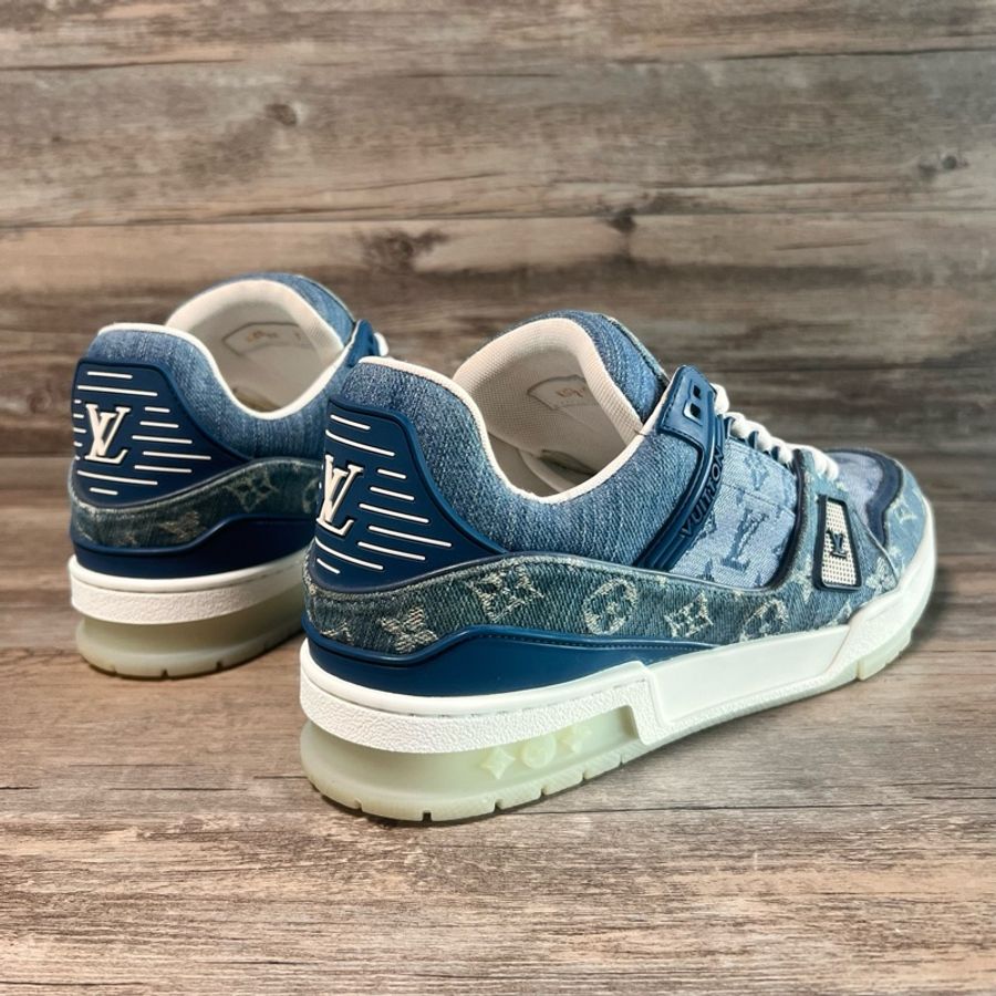 Louis Vuitton路易威登 trainer 牛仔藍 白藍牛仔 41碼-2