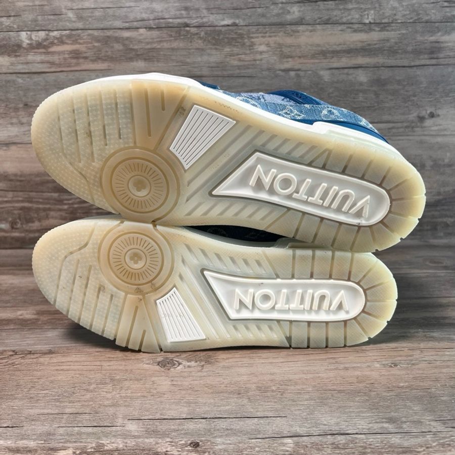 Louis Vuitton路易威登 trainer 牛仔藍 白藍牛仔 41碼-5
