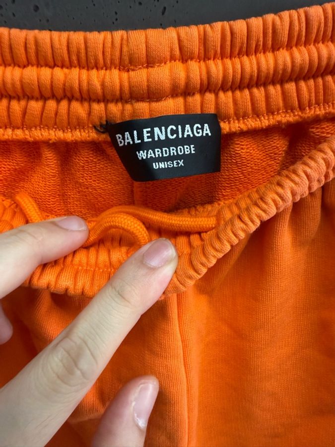 二手 Balenciaga 橘色棉短褲-2
