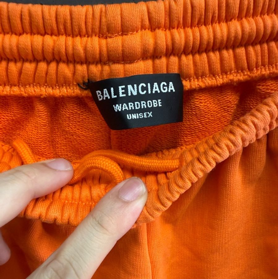 二手 Balenciaga 橘色棉短褲-8