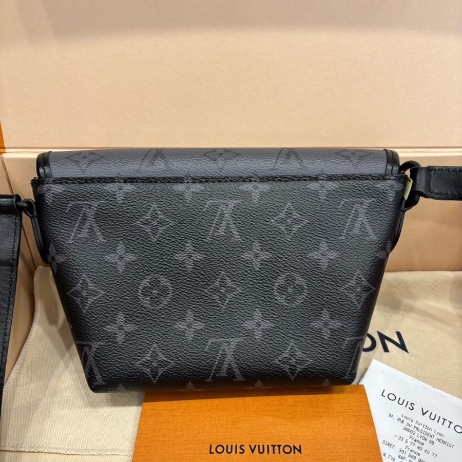 全新全配🥷#lv #黑老花郵差包 #盒子塵袋購證-2