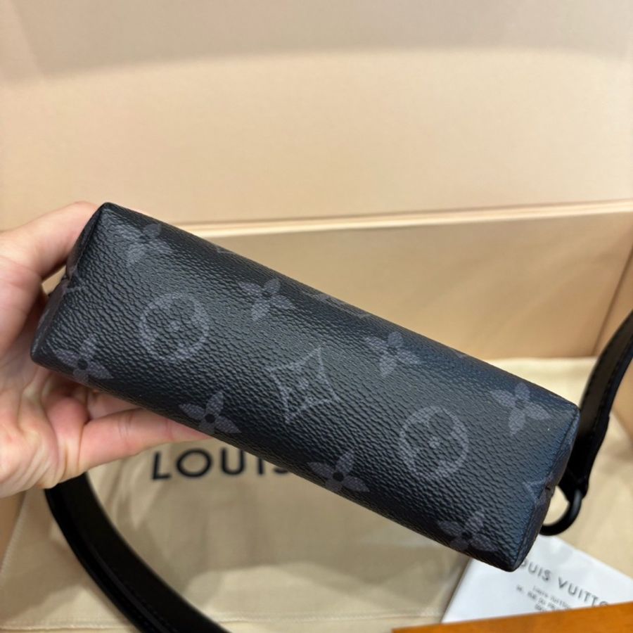 全新全配🥷#lv #黑老花郵差包 #盒子塵袋購證-3
