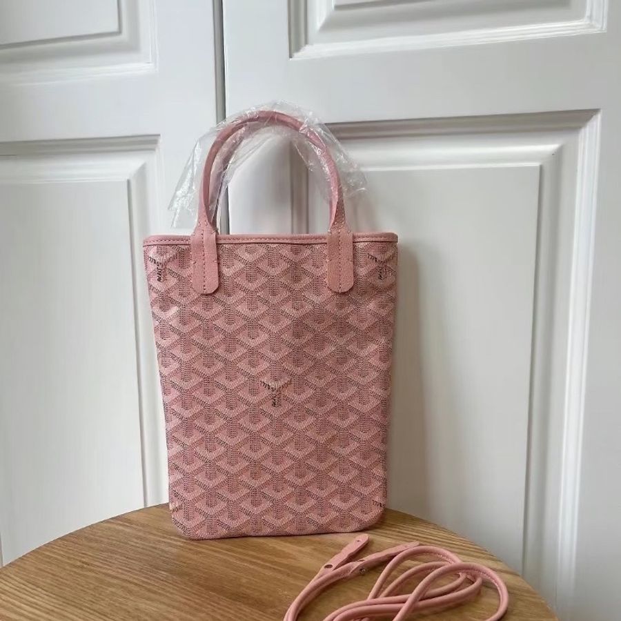 全新🩰#Goyard #minitote #櫻花粉 #新款有背帶有塵袋-2