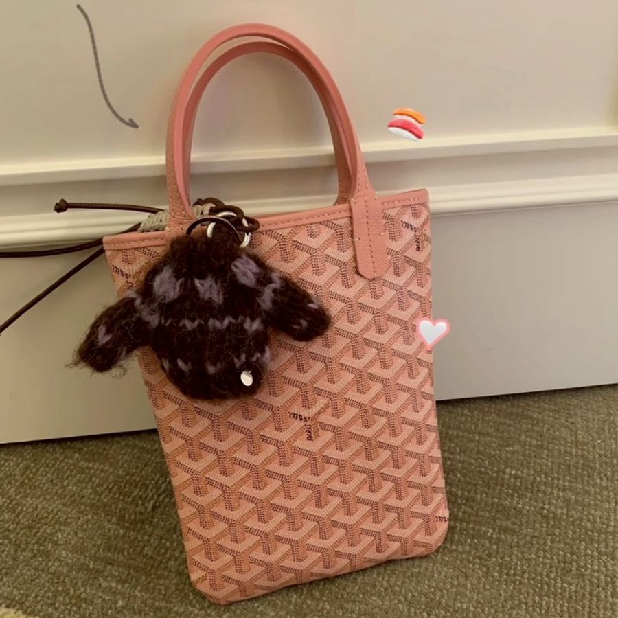 全新🩰#Goyard #minitote #櫻花粉 #新款有背帶有塵袋-3