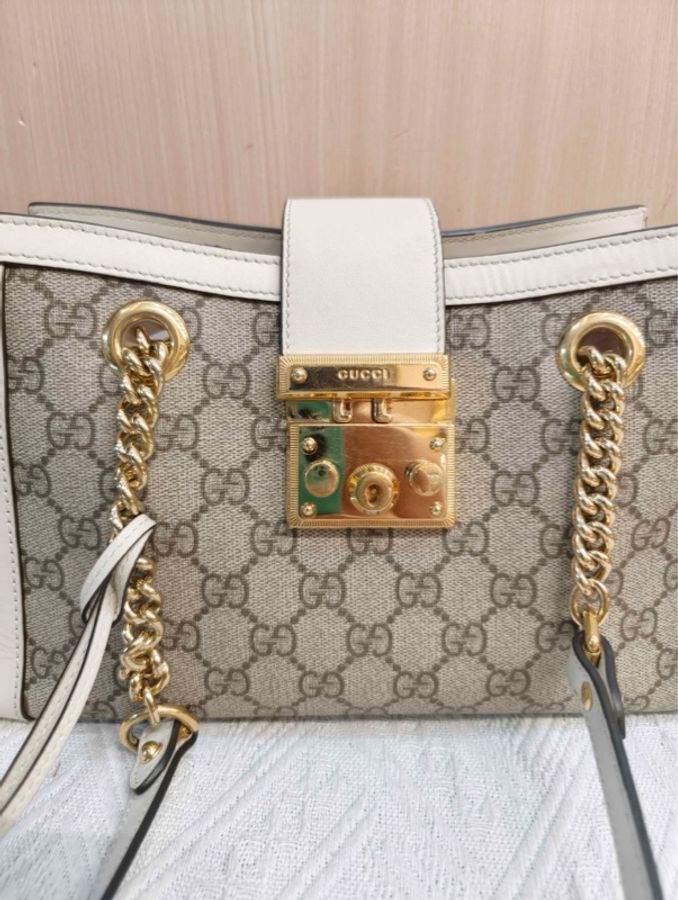 古馳 Gucci Padlock系列 米色/烏木色-7