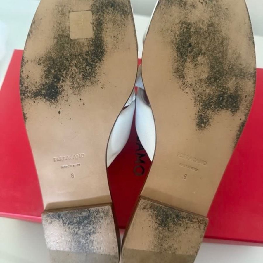 Ferragamo 白色涼鞋-8