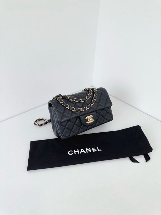 💎Chanel香奈兒||黑金CF大mini鏈條包|99新芯片款-4