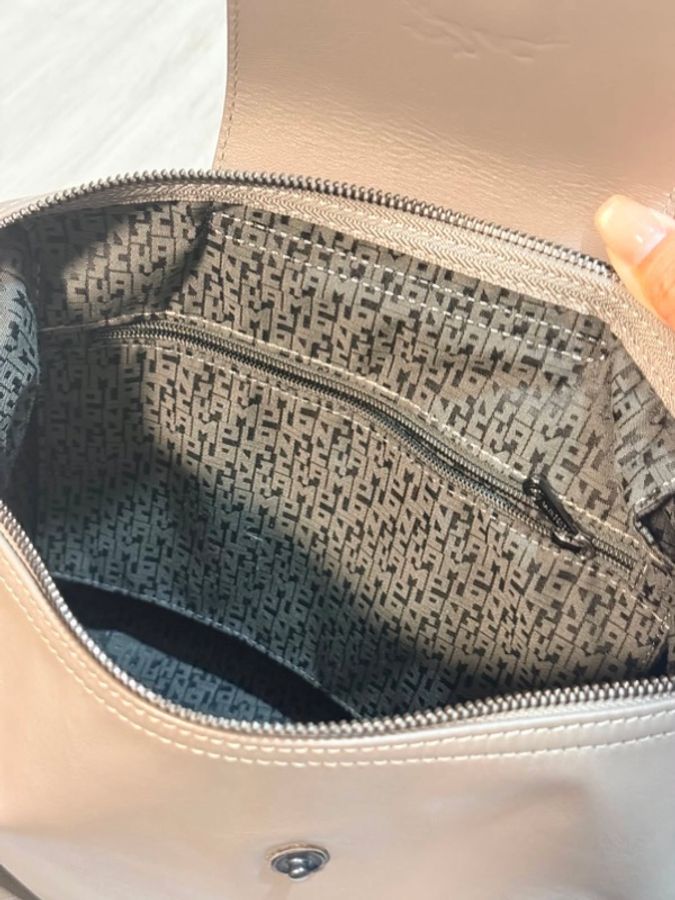 可議)Longchamp LE PLIAGE XTRA hobo半月形單肩包 M 斑鳩灰 牛皮-18