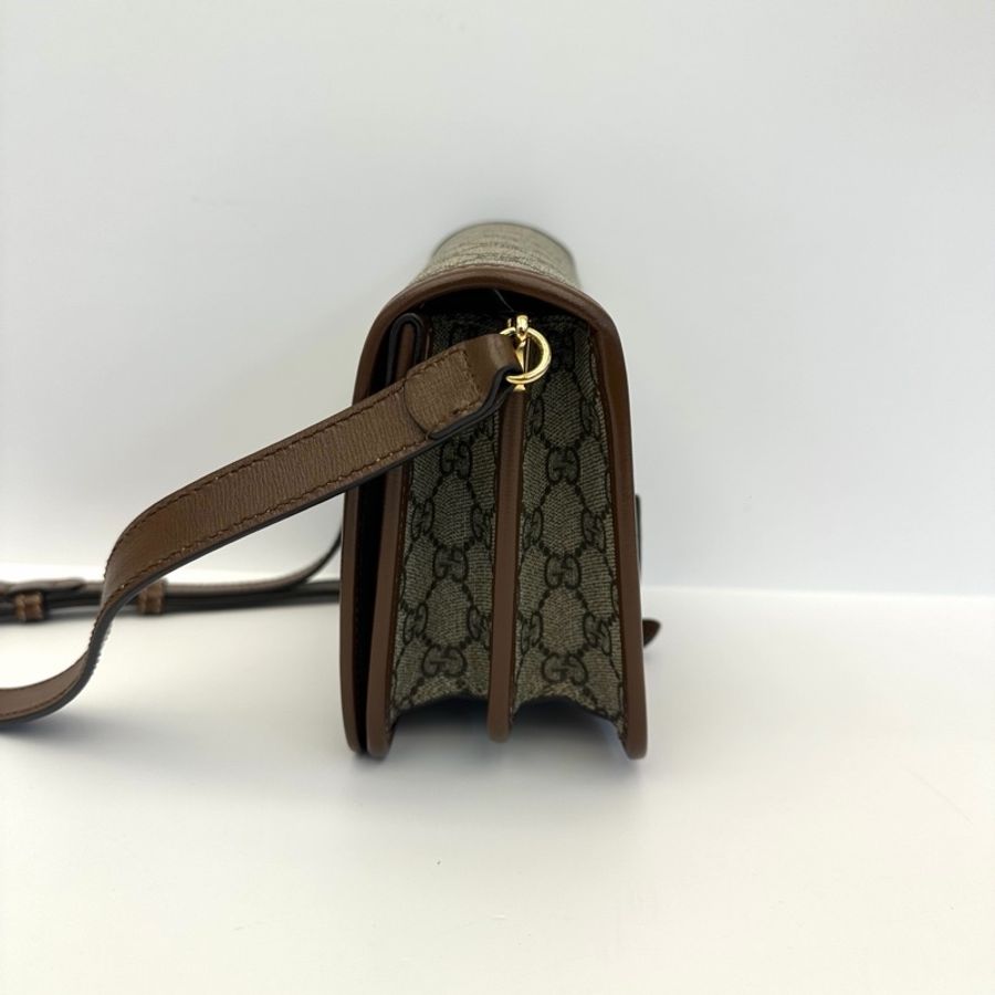 Gucci古馳 老花logo風琴包mini 經典老花 尺寸:20x18x7cm-2