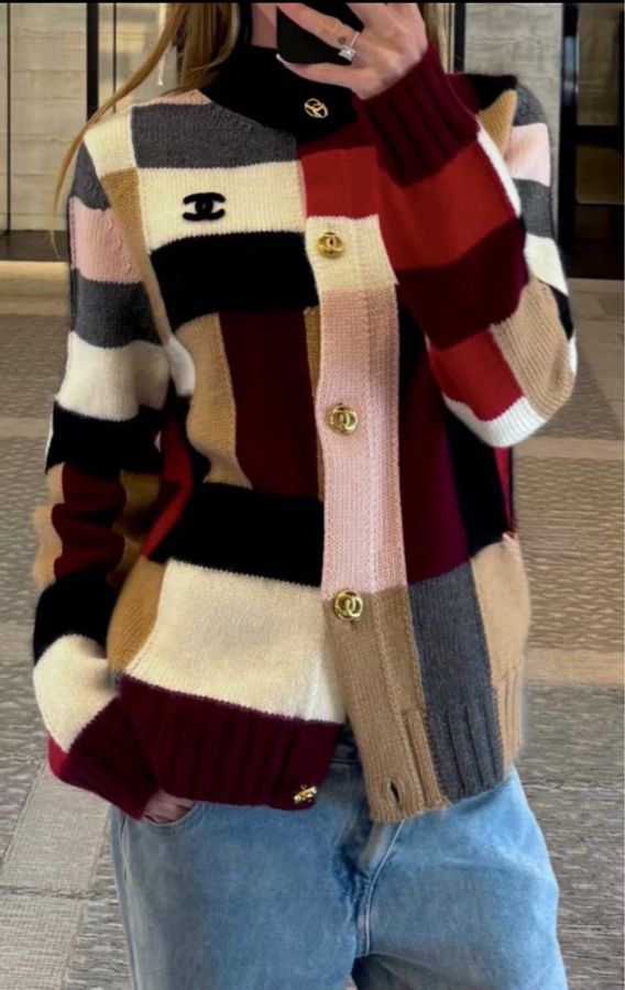 Chanel香奈兒26B拼色開衫秋冬限定-1