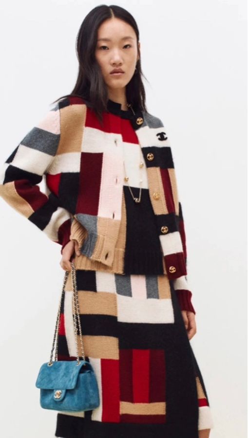 Chanel香奈兒26B拼色開衫秋冬限定-2