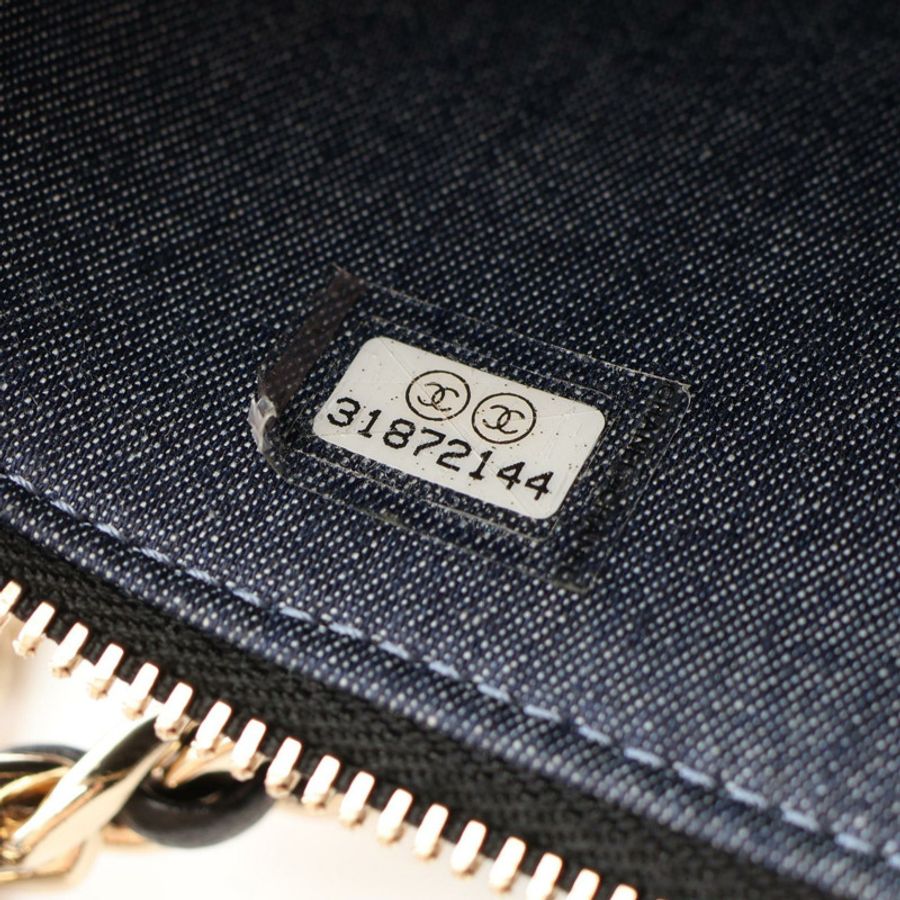 香奈兒 (CHANEL) Matelasse Vanity Combination Hardware Shoulder Bag Lambskin (羊皮) 黑色二手女士包-4