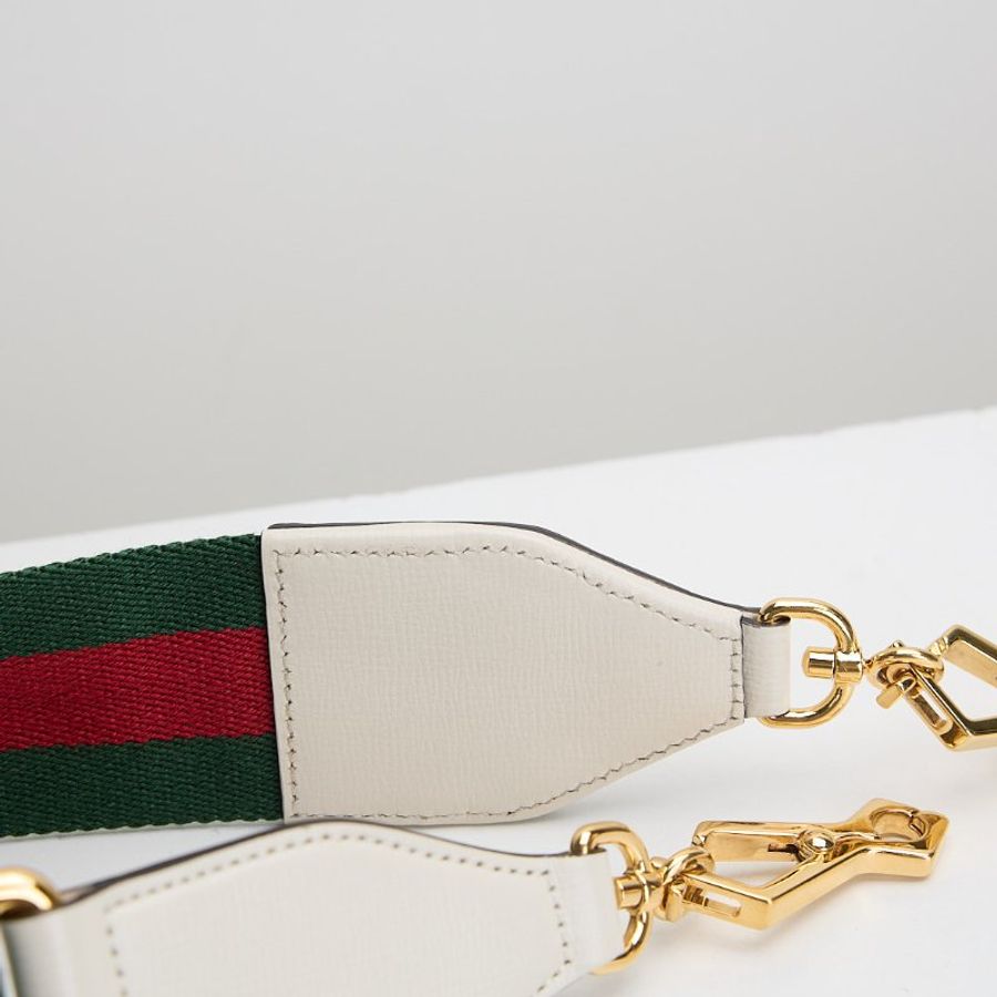 二手Gucci 1955 mini馬鞍包/白色-12