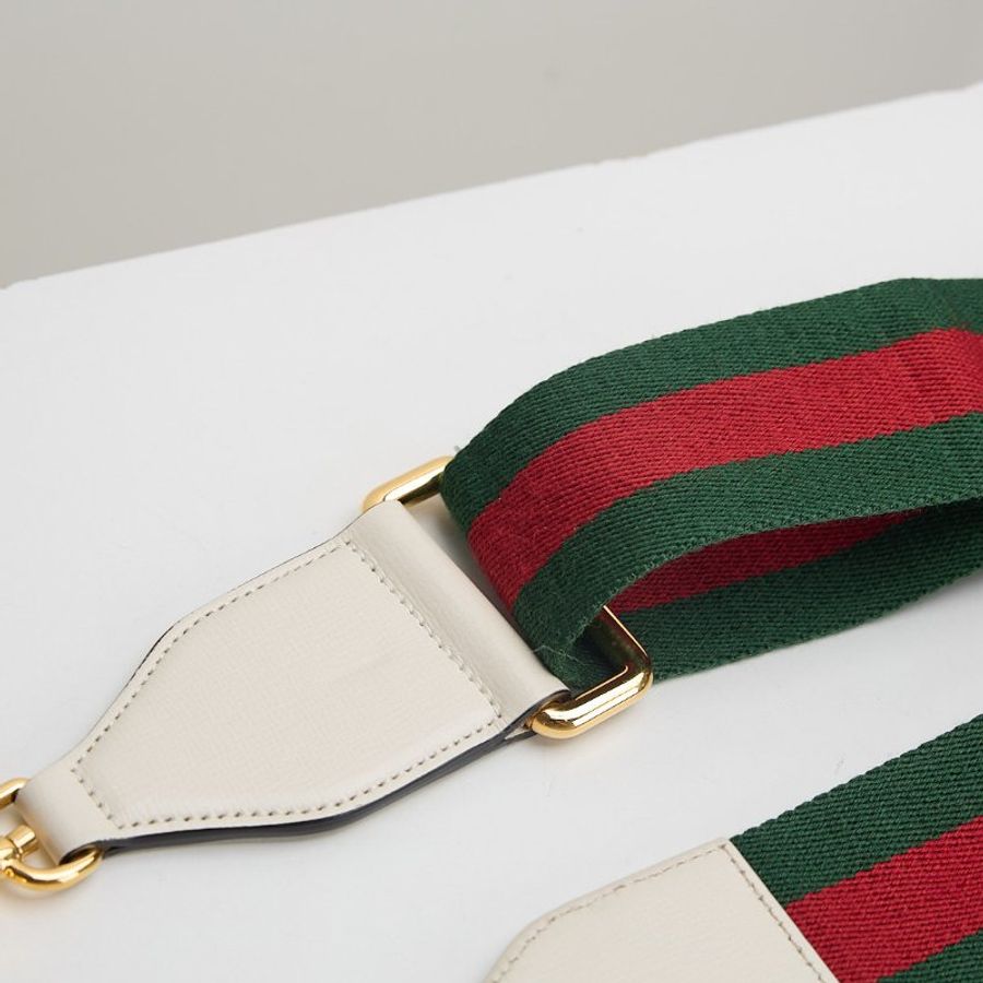 二手Gucci 1955 mini馬鞍包/白色-14