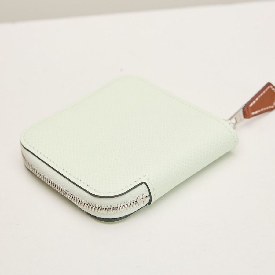 二手Hermès 絲巾零錢包/氣泡綠-1