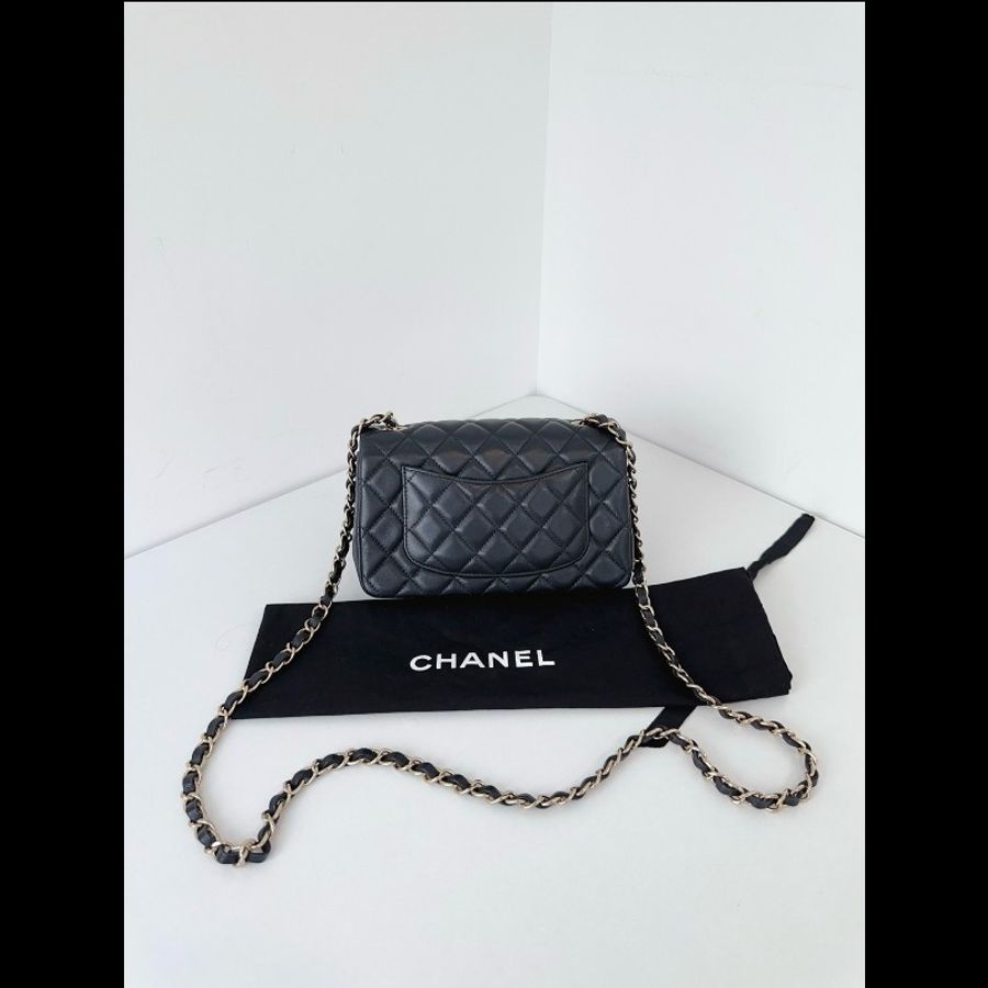 Chanel香奈兒 黑金CF大mini鏈條包 99新✨️-4