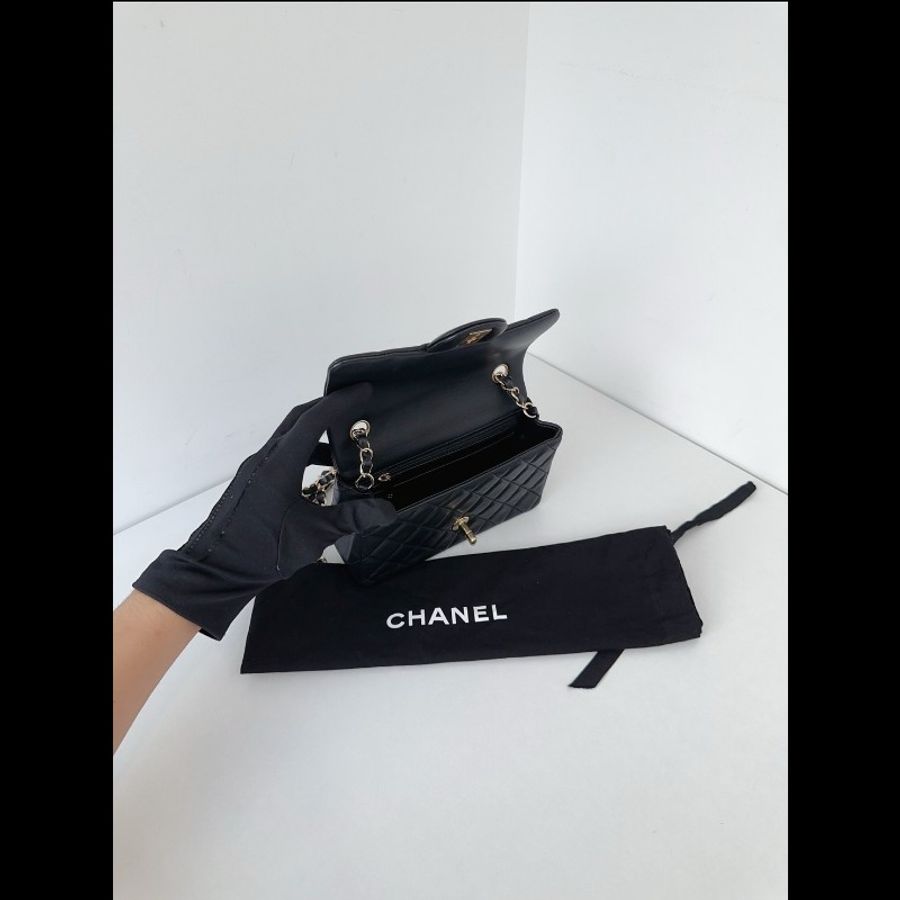 Chanel香奈兒 黑金CF大mini鏈條包 99新✨️-11