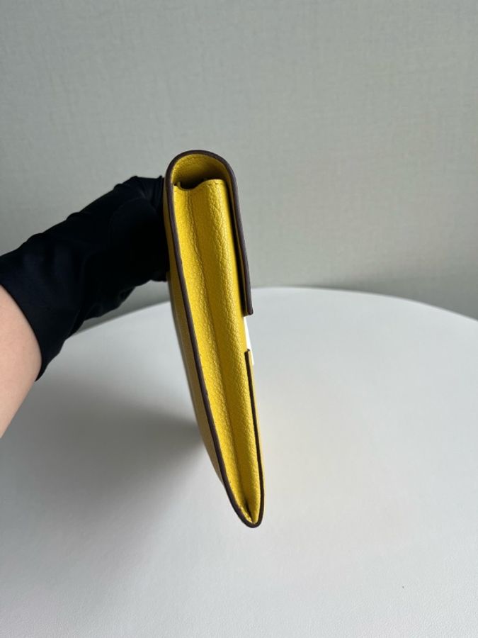 Hermes 愛馬仕 D 刻 檸檬黃 cinhetic 可斜挎單肩-6