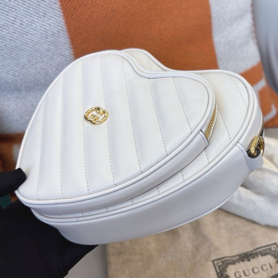 【全新品】古馳Gucci 2七夕限量款愛心包❤️隨身可愛小包-3