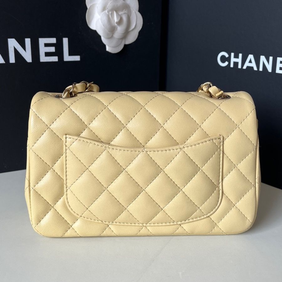 Chanel/香奈兒 22P小雞黃羊皮大mini 芯片款-2