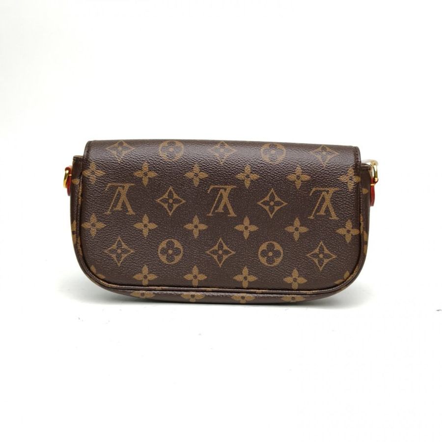 LOUIS VUITTON IVY鏈條腋下包老花PVC金扣晶片肩背包-2