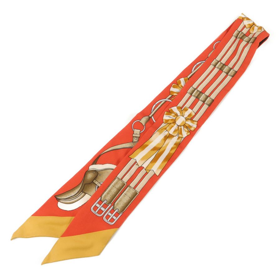 HERMES 絲質Twilly絲巾-1