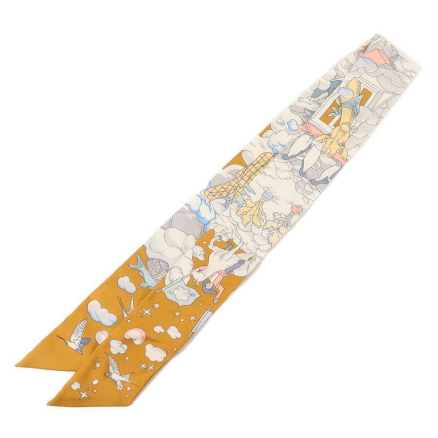 HERMES 絲質Twilly絲巾-1