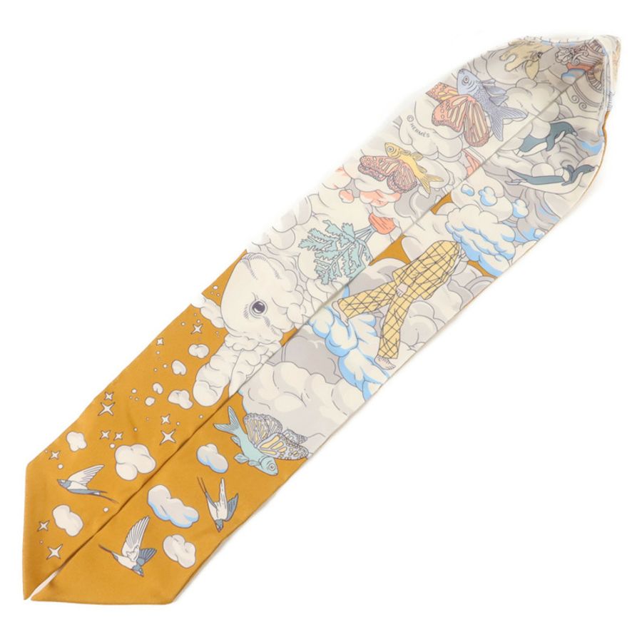 HERMES 絲質Twilly絲巾-2