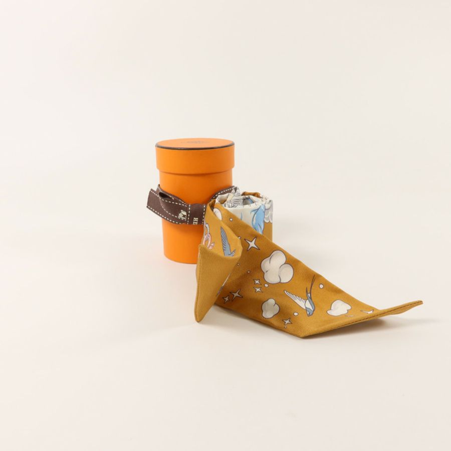 HERMES 絲質Twilly絲巾-8