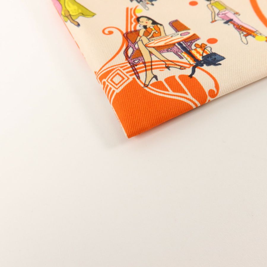 HERMES 絲質Silky Pocket Cosmetic Pouch小袋Geranium/Nata/Gold-13