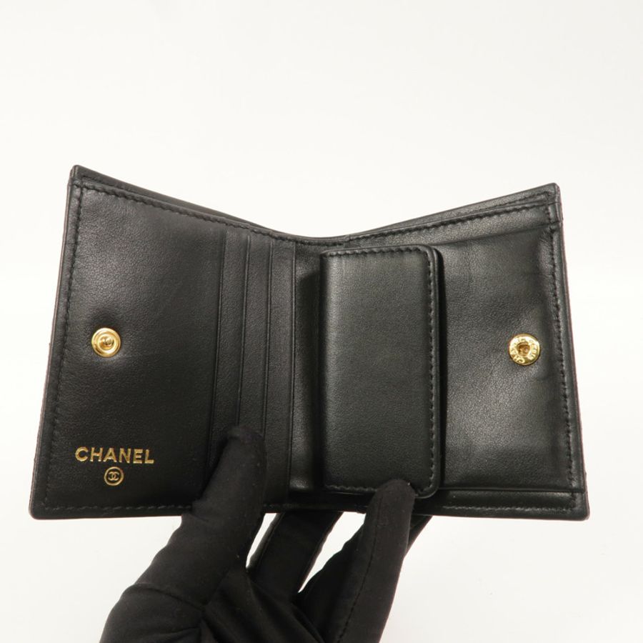 CHANEL 牛皮皮革Small Flap Wallet錢包-6