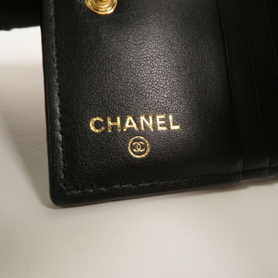 CHANEL 牛皮皮革Small Flap Wallet錢包-7