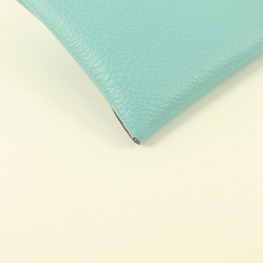 HERMES Evercolor皮革Bastia Change Purse零錢包Bleu Atoll-13
