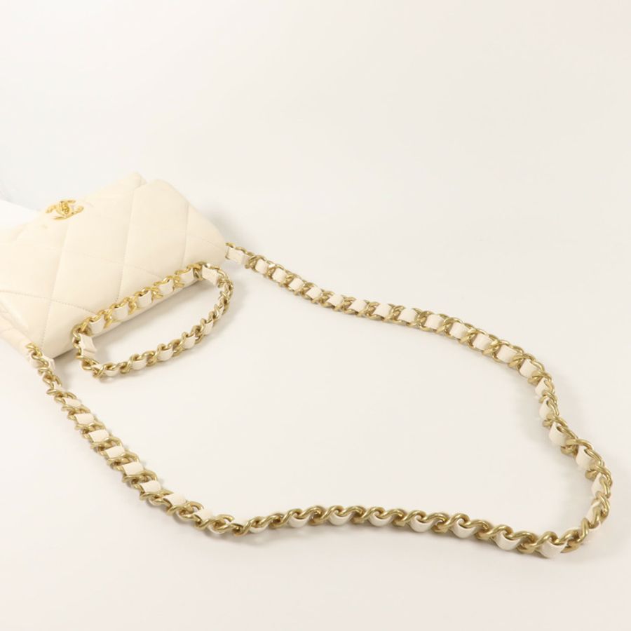CHANEL 羊皮皮革Chanel 19手挽肩背兩用袋-7
