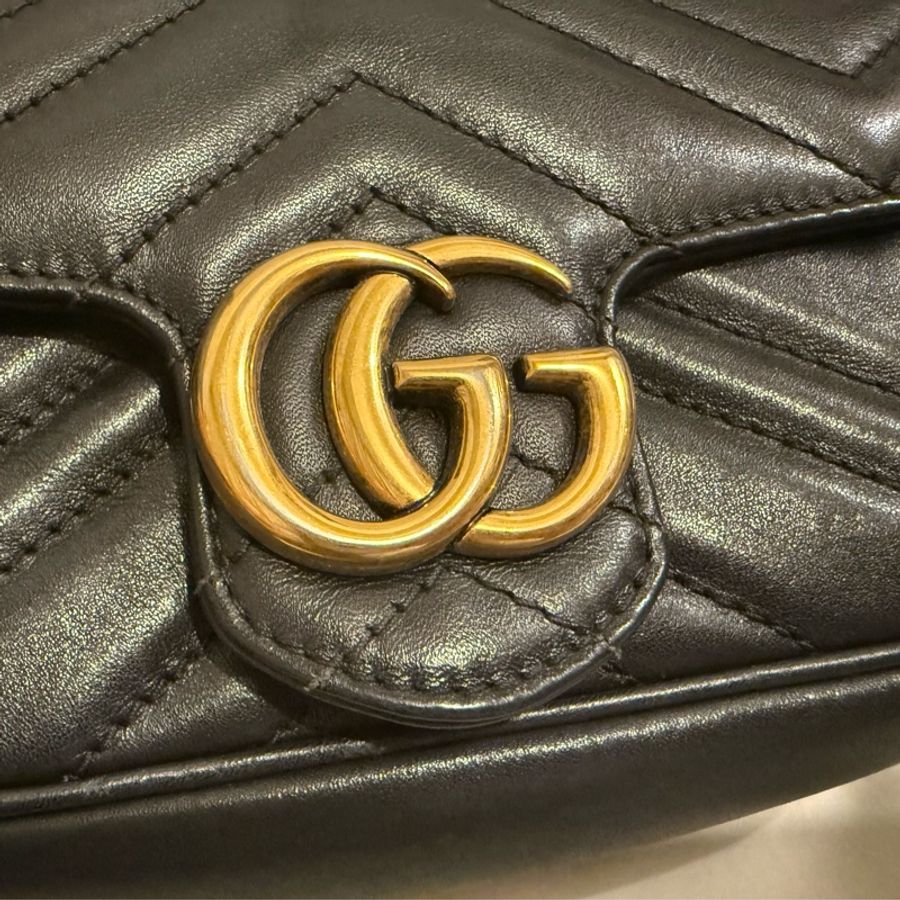 Gucci Super Mini Marmont Black-11