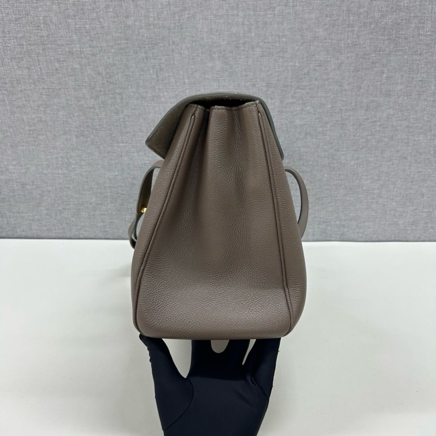 Celine賽琳經典郵差包soft16大象灰牛皮 單肩包 尺寸：33*15*23cm-3