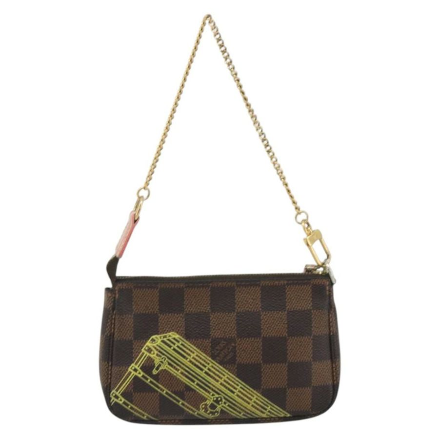 【日本直送】路易威登 Damier Ebene 行李箱迷你手拿包配件 N41433 正品 192441A-1