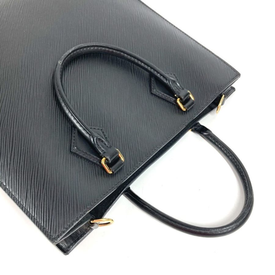 路易威登 M58658 Epi Monogram Sac Plat PM 手提包，兩用手提包，垂直手提包，肩背皮革，男女通用，黑色-9