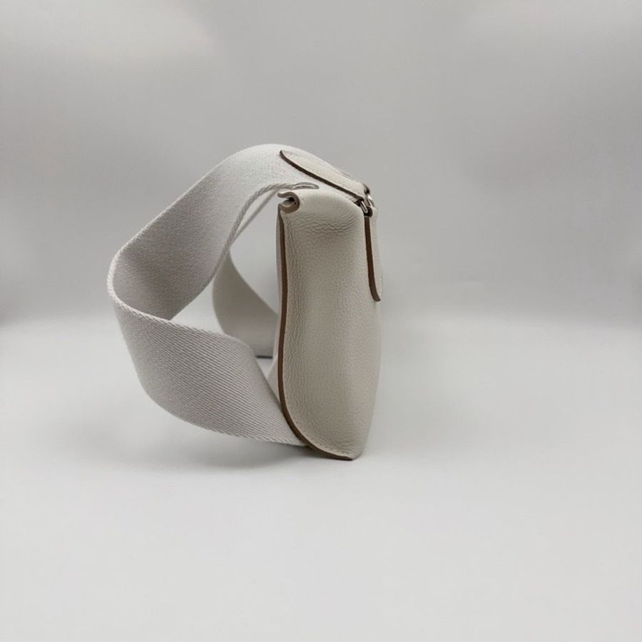 Hermes • Videpochs 奶昔白銀釦餐盒包Togo皮 閒置大全配-6